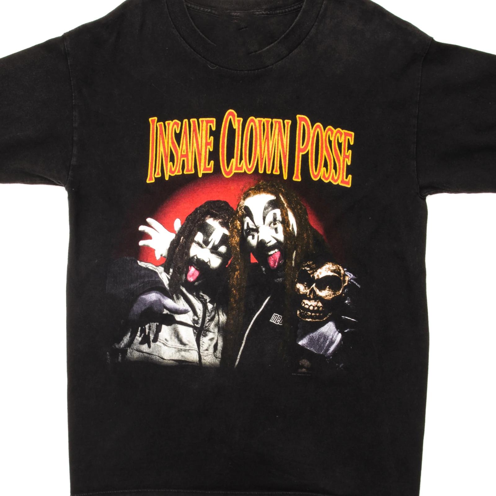 Vtg Insane Clown Posse Band For Fans Heavy Cotton Black S-5XL Unisex Shirt MC040 XL