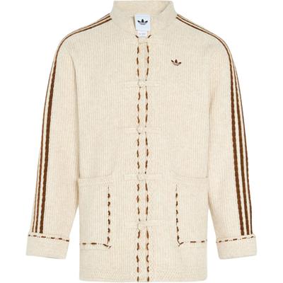 adidas Originals New Year FW25 Knit Jacket CNY New Chinese Style Casual Knit Sports Loose Long Sleeve Jacket Unisex Jacket KR5065