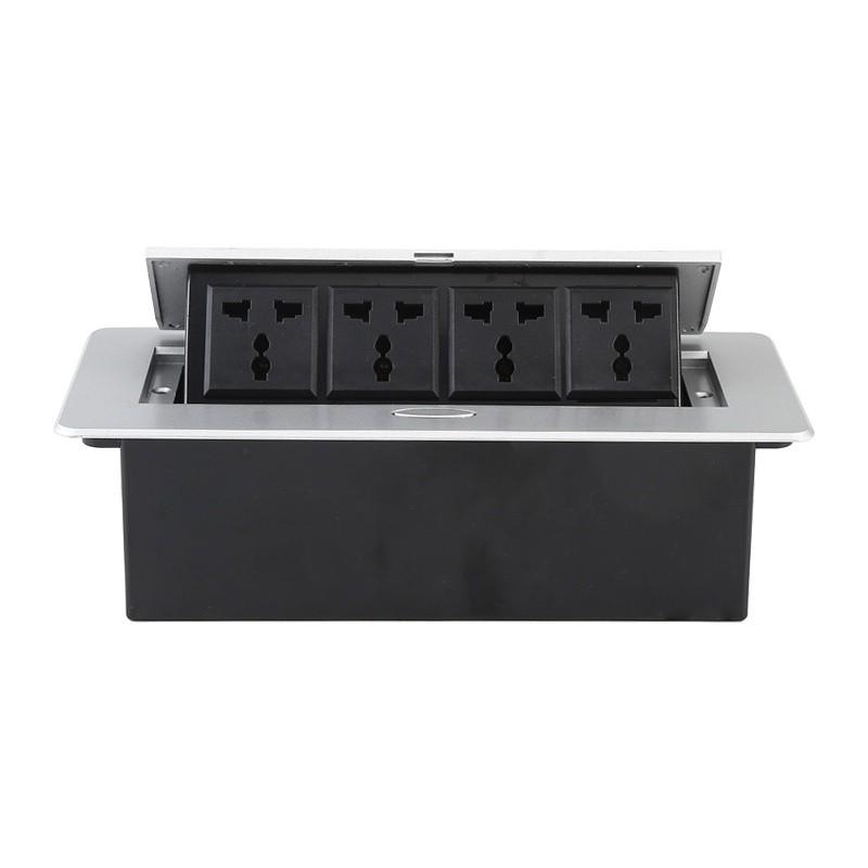 Household Countertop Universal Socket With USB Embedded Built-in Desktop Outlet Pop-UP Table Socket