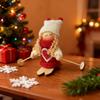 Wooden Ski Doll For Christmas Decorations