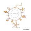 Bohemia Starfish Shell Pendant Anklet for Women Imitation Pearl Beads Conch Bracelet On Leg Summer Beach Barefoot Sandal Jewelry