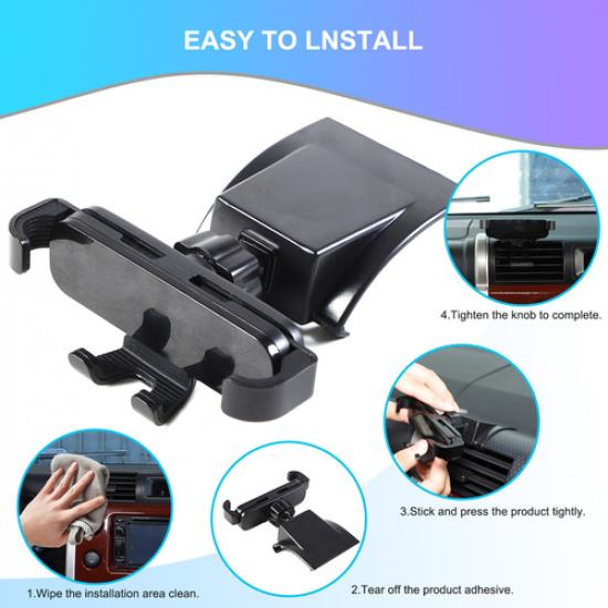 Автомобильный держатель для телефона на дефлектор для Toyota FJ Cruiser 2007-2017