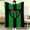 San Martin Print Flannel Blanket High Quality Warm Comfortable Cover for All Seasons Perfect for Gifts Home Decor