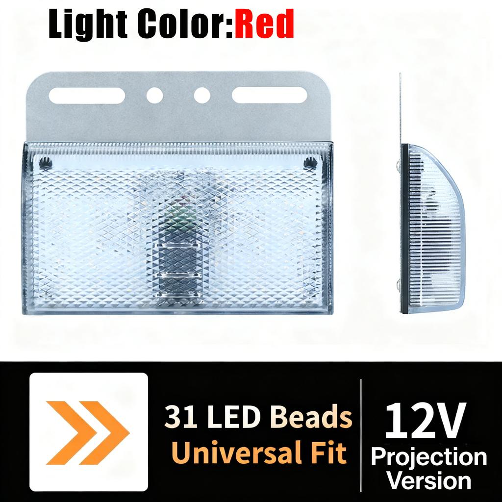 New LED Side Marker Lights Truck LED Side Marker Bulb DC 12V-24V Turn Singal Light Truck Accessorie for Trailer BUS Van Caravan