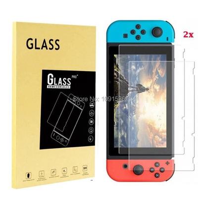 Protecteur d'Écran en Verre Trempé pour Nintendo Switch, 2 pièces, Film de Protection en Verre Ultra Mince, E