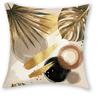 1/4pcs Boho Tropical Palm Monstera Leaf Throw Pillow Covers Modern Abstract Geometric Gold Foil Accent Cushion Cases