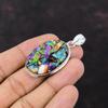 Fiesta Kingman Turquoise Pendant Gemstone Jewelry Multi Copper Turquoise Pendant 925 Sterling Silver Pendant Handmade Jewelry Gift For Women
