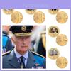 Commemorative Coin Set Of British King Charles In Metal Craft Gift Box