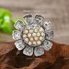 Vintage, Personalized, Creative Alloy, Diamond Studded, Exaggerated Ring, Fashionable New Starfish Joint Ring