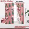 Set Of 2 Flat Printing Jit Curtains Without Rod Festive Truck Journey Fashionable Chic Polyester Curtain Made
