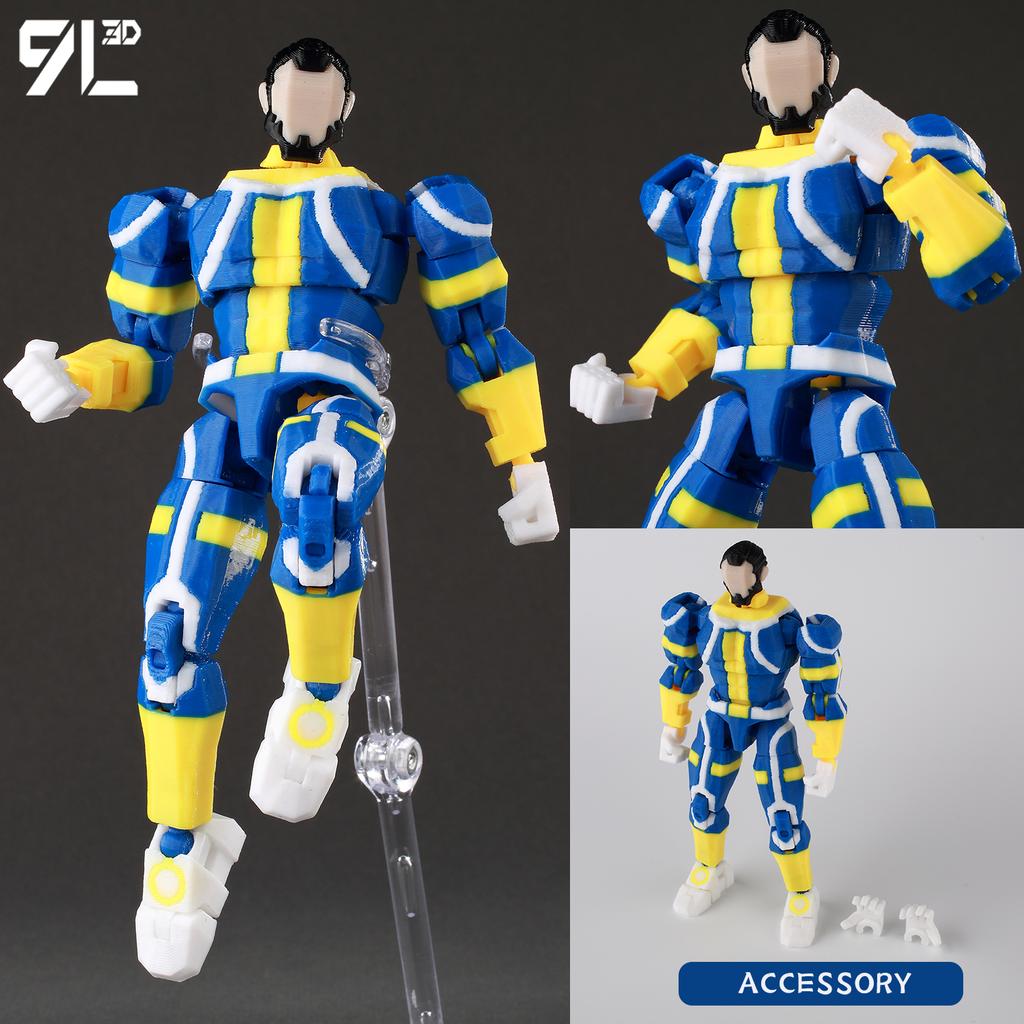 9L3D Printed MultiJointed Action Figure BATTLE BEAST Invincible DUMMY13 LUCKY13 Titan13 American Comics Action Figure Model Toy
