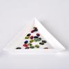 5/10/20Pcs Plastic Triangle Nail Tray Nail Art Rhinestone Glitter Box Plate Tray Holder Storage Container Manicure Tools