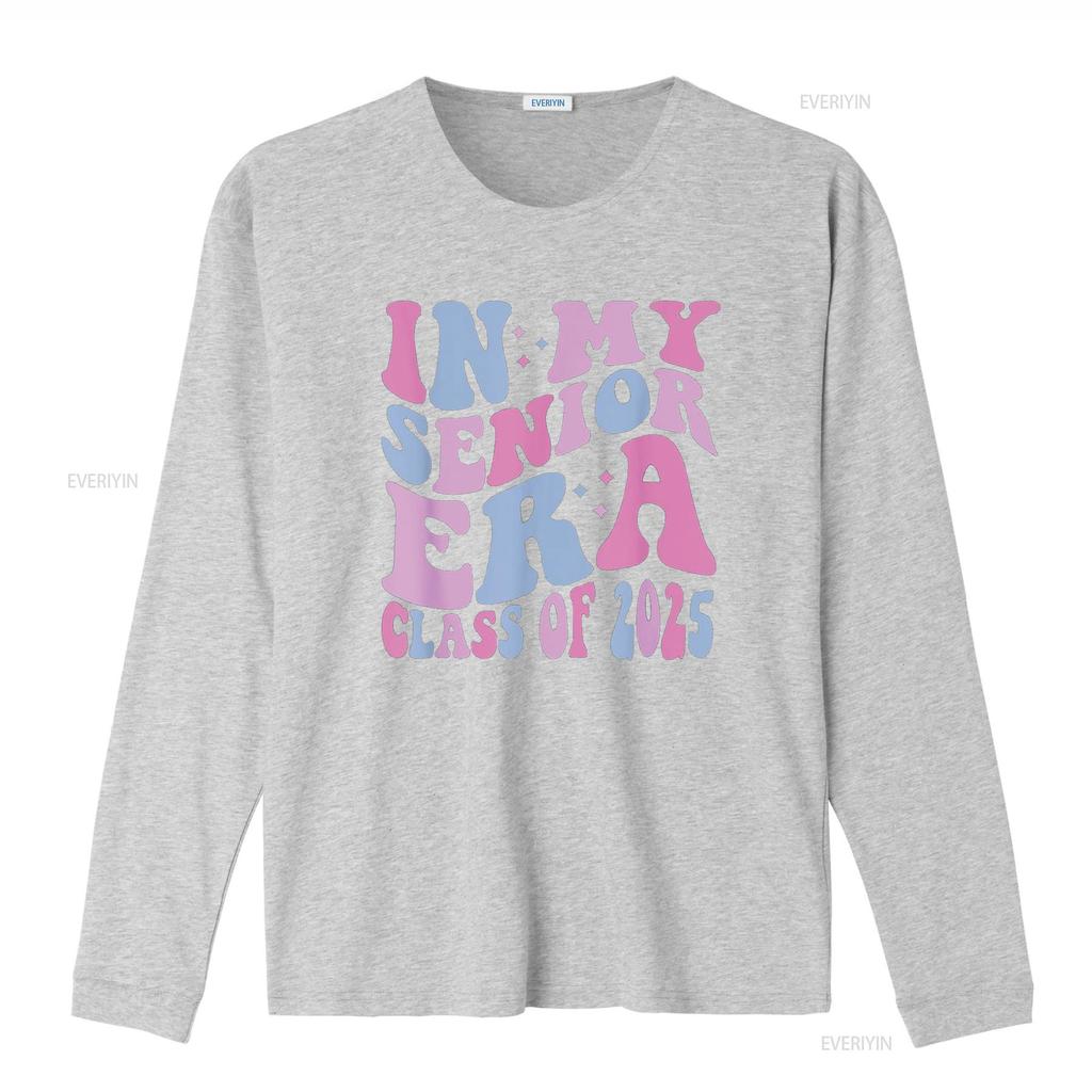 In My Senior Era Class of 2025 T Shirt vintage Washed Comfortable Top For Everyday Wear Slightly Casual fashion Versatile