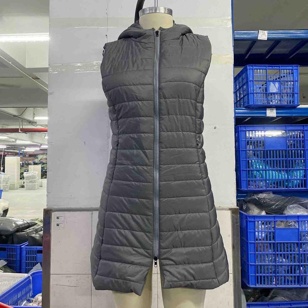 Women's Fashion Fall And Winter Hooded Cotton Vest Jacket Cotton Undershirt