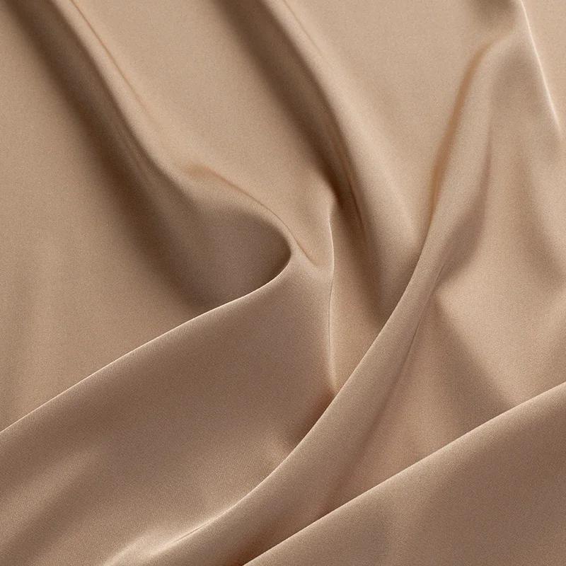 100x125cm  Ice Sensitive Thin Stretch Matte Satin Fabric Satin Dress  Camisole Shirt  Pajamas  Qipao Clothing Design Fabric