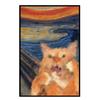 Famous Canvas Paintings Munch Skrik Funny Cat Animal Posters Prints Wall Art HD Pictures for Living Room Wall Decoration Cuadros