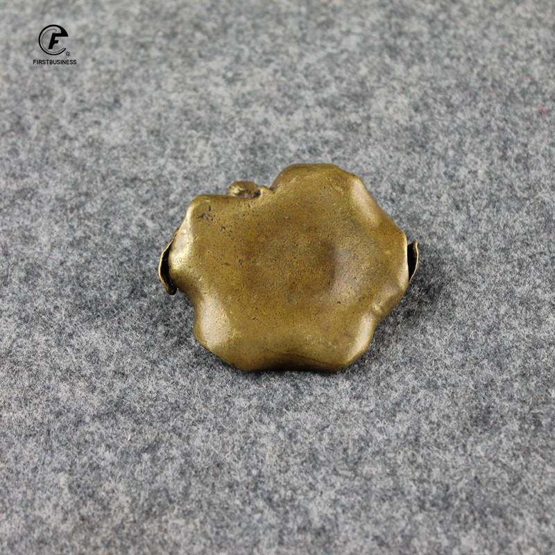 Antique Copper Incense Stick Holder Couple Fishs Lotus Small Ornaments Creative Vintage Brass Censer Home Decor Incenses Burner