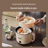 Compact Multifunctional Electric Cooker: Non-stick Mini Dorm Pot, Electric Steamer, Noodle Cooker, and Frying Pan.