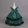 2025 New Elegant Girl Wedding Dress Sequined Mesh Princess Dress 4-12 Year Old Girl Graduation Party Prom Evening Dress