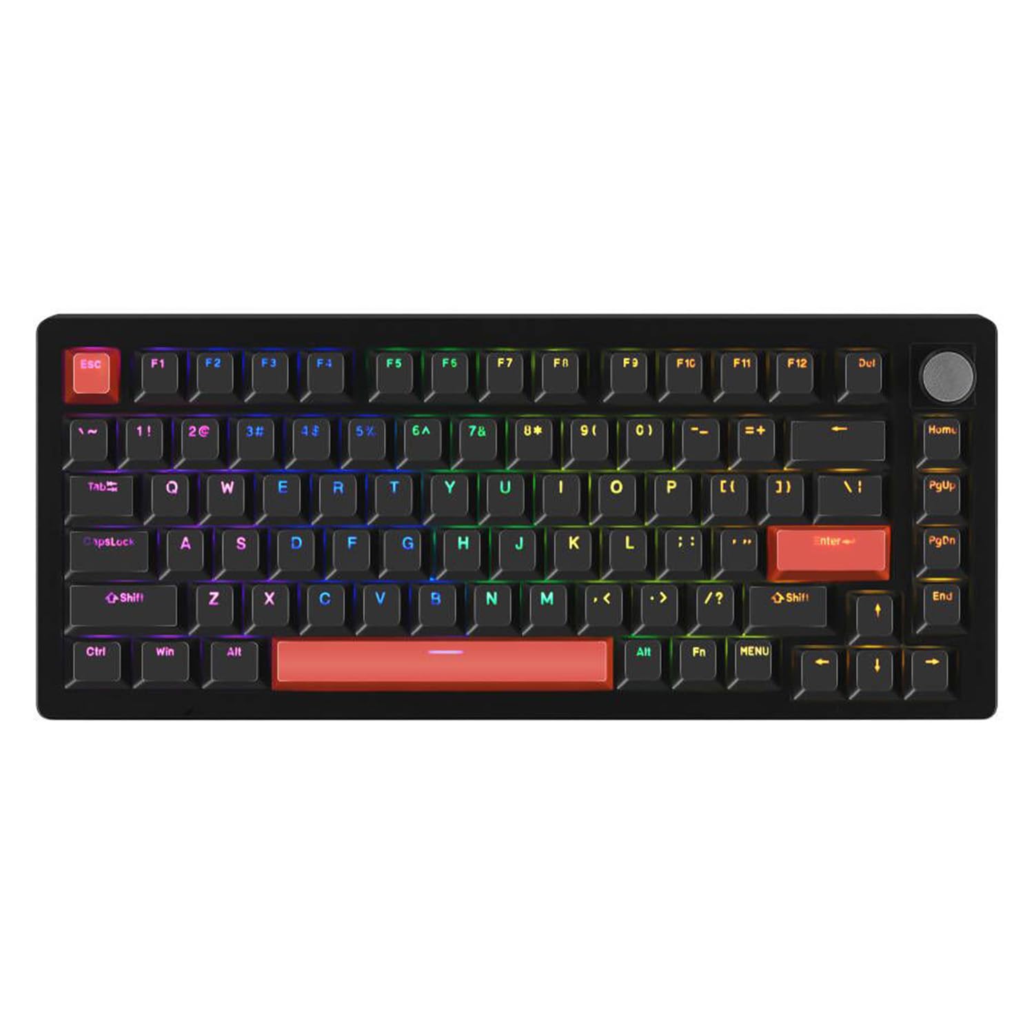 

DrunkDeer A75 Rapid Trigger Mechanical Gaming Keyboard with Magnetic PBT Double 82 OEM Profile Switches, Keycaps, Shot, Keys,