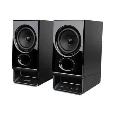 EDIFIER R20BT Bluetooth Speaker Power AUX Headphone 5W RMS Output Customizable Sound Lights Via App Compatible Compact Desktop Black USB-C Supply,