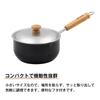 In Mura No Kajiya Iron IH Mini Gas and IH with Lid and Made In Japan [Made Tsubame-Sanjo] Fryer, 16cm, One-Handled, Compatible, Spout,