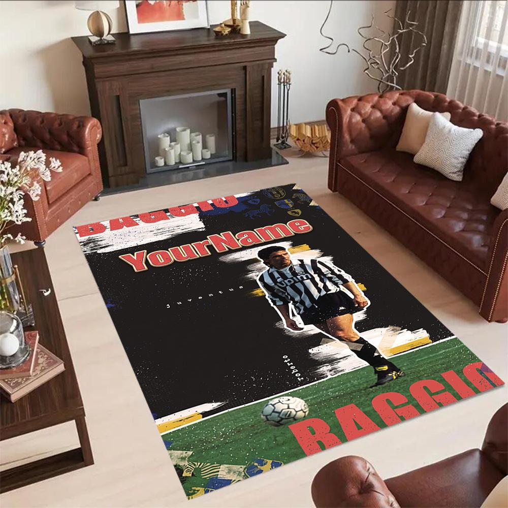 Juventus Customized Name Floor Mat Perfect for Decorate Room Kitchen Bedrooms Playrooms Anti-slip Rug Decorate Offices Best for Christmas