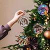 Christmas Nativity Car Pendant Acrylic Three-dimensional Vision Nativity Blessing Pendant