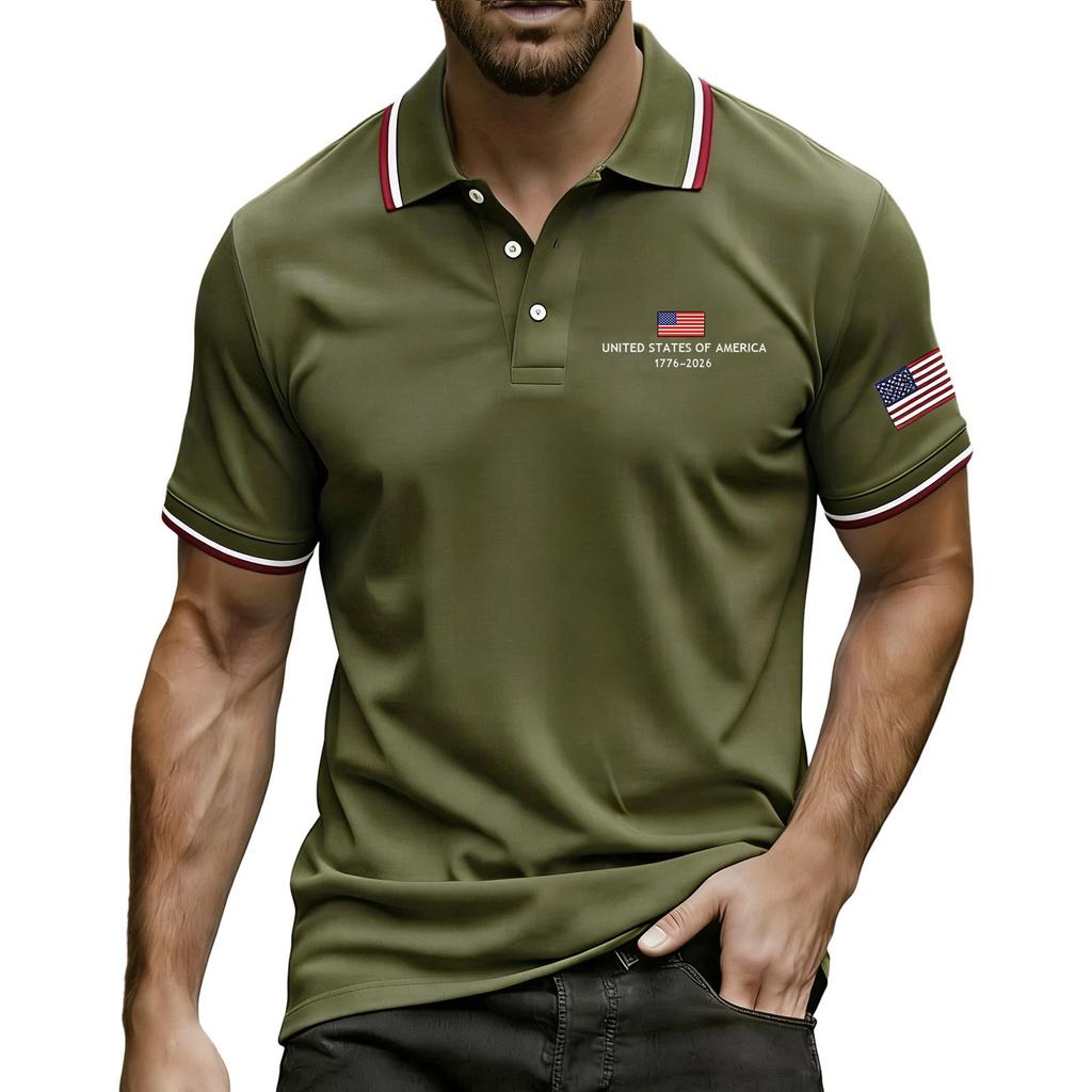 Men's Summer Print Short Sleeve Lapel Shirt Men's Casual Fashion Shirt