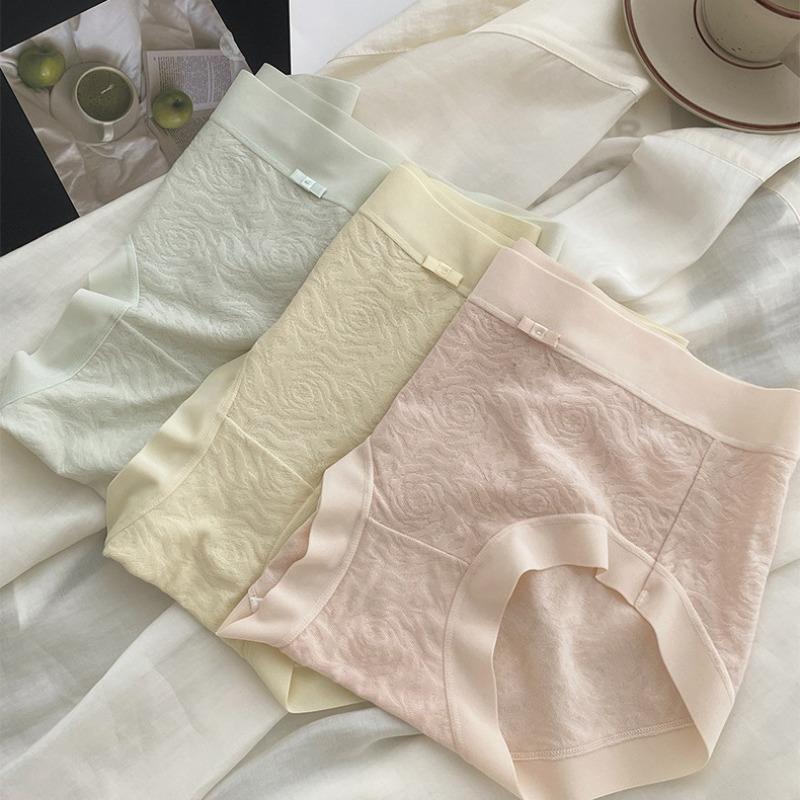 No Trace Naked Feeling Modal Lace Briefs Women's Triangle Pants 7A Antibacterial Crotch Cotton Women's Underwear Panties