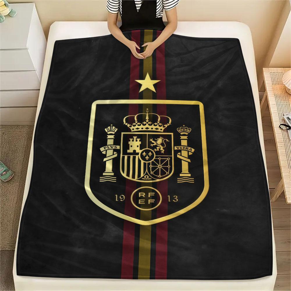 Spain Art Printed Flannel Blanket, soft throw for bedroom sofa, washable, fan merchandise, great gift.