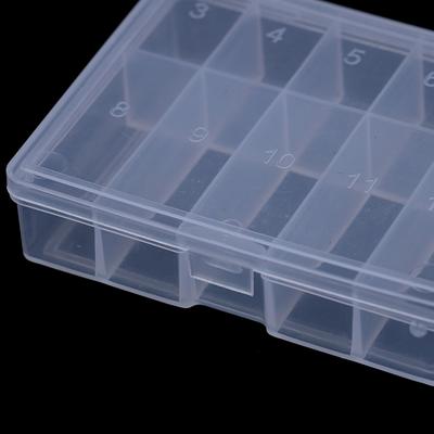 Scatola porta ami da pesca trasparente con 10 griglie, ami per esche da pesca, accessori per la pesca, custodia per attrezzi