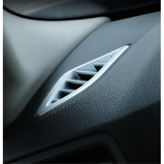 Silver ABS Car Dashboard Air Vent Outlet Panel Trim For BMW 5 Series F10 2011-17