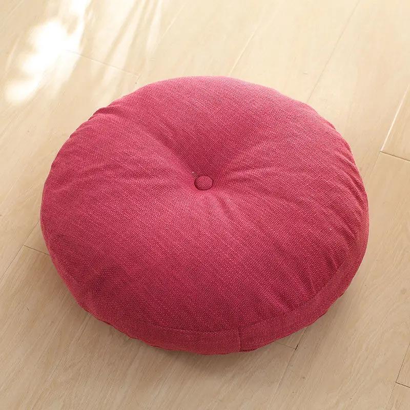 Round Floor Pillow for Adults, Meditation Floor Cushions Chenille Fabric Seat Pads Pillows Cushion for Living Room Balcony