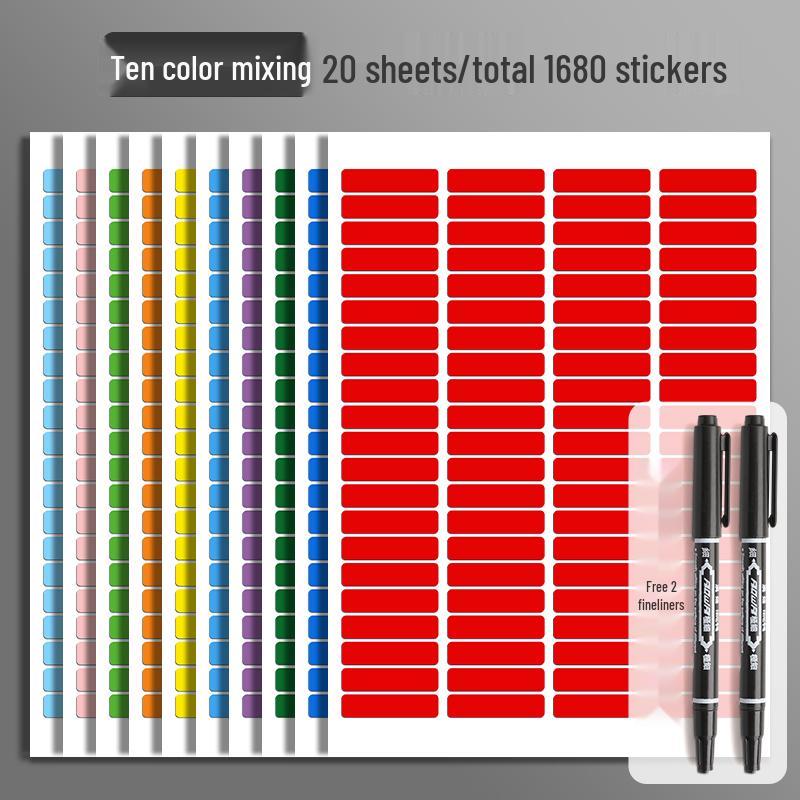 Colorful A4 Homework Labels - Name, Class, Teacher Management Stickers