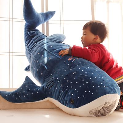 Nuovo peluche kawaii a forma di squalo, grande pesce, bambola di stoffa a forma di balena, regalo di compleanno e Natale per bambini.