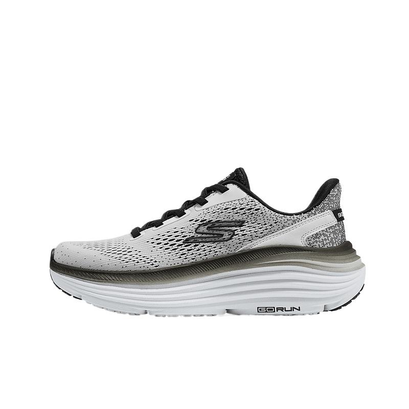 Skechers Go Series Thick Sole Round Toe Mesh Low Top Running Shoes Women sneakers 129479-WBK 36