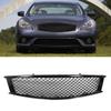 Gloss Black Mesh Front Bumper Grille Grills for G37 2 Door Coupe Convertible 2008 To 2013