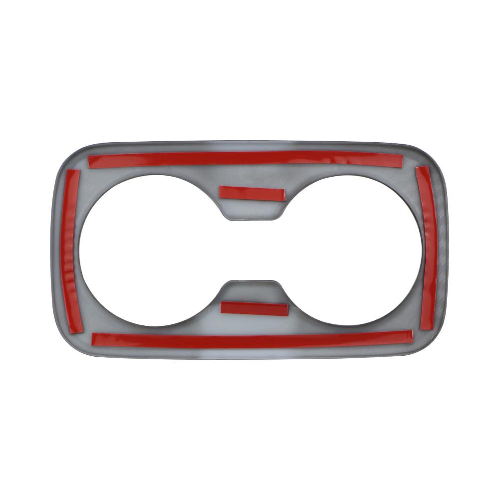 Car Back Water Cup Panel Cover Trim Decoration Sticker for Kia Sportage NQ5 2022 2023 2024 Imitation Carbon Fiber Accessories