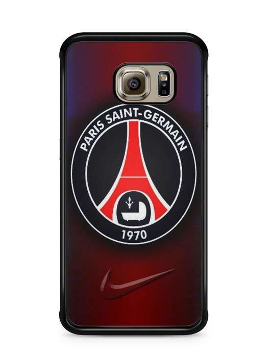 Coque de téléphone - COQUE EN FOLIE - Samsung Galaxy S7 EDGE - Design Paris Saint-Germain - Semi-rigide - Noir