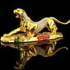 1pc Qianqian Leopard Car Accessories Alloy Crafts Car Decorations Living Room Desktop Office Sculpture Statue Housewarming Gift