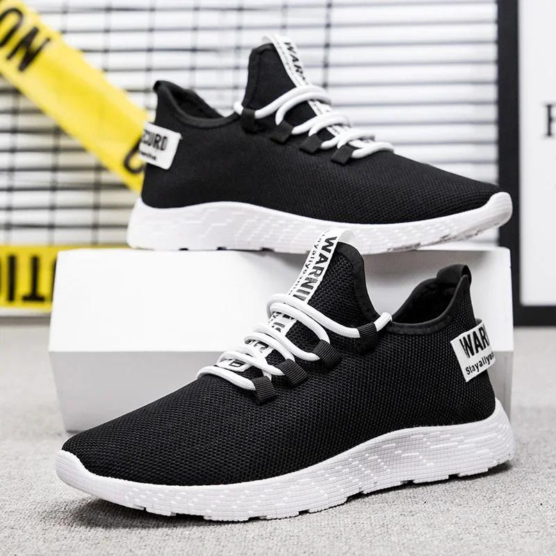 Men Sneakers 2024 New Breathable Lace Up Men Mesh Shoes Fashion Casual No-slip Men Vulcanize Shoes Tenis Masculino