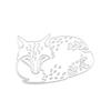 Sleeping Fox Art Pattern Scrapbooking Metal Cutting Dies Stencils for DIY Album Paper Card Decor