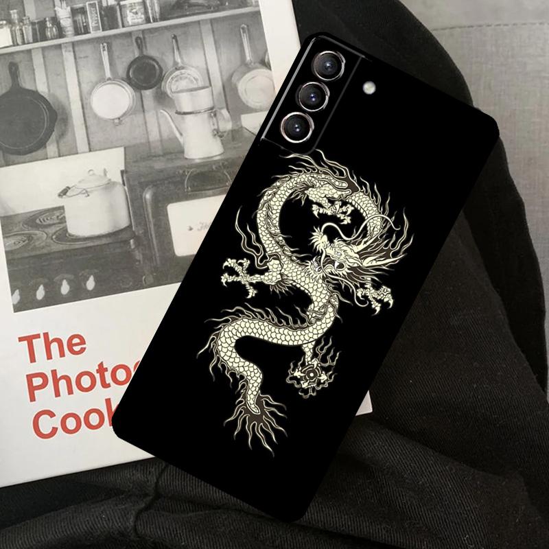 Chinese Dragon Phone Case For Samsung Galaxy S22 S23 S24 Ultra S20 S21 S24 FE S9 S10 Plus Note 10 20 Ultra