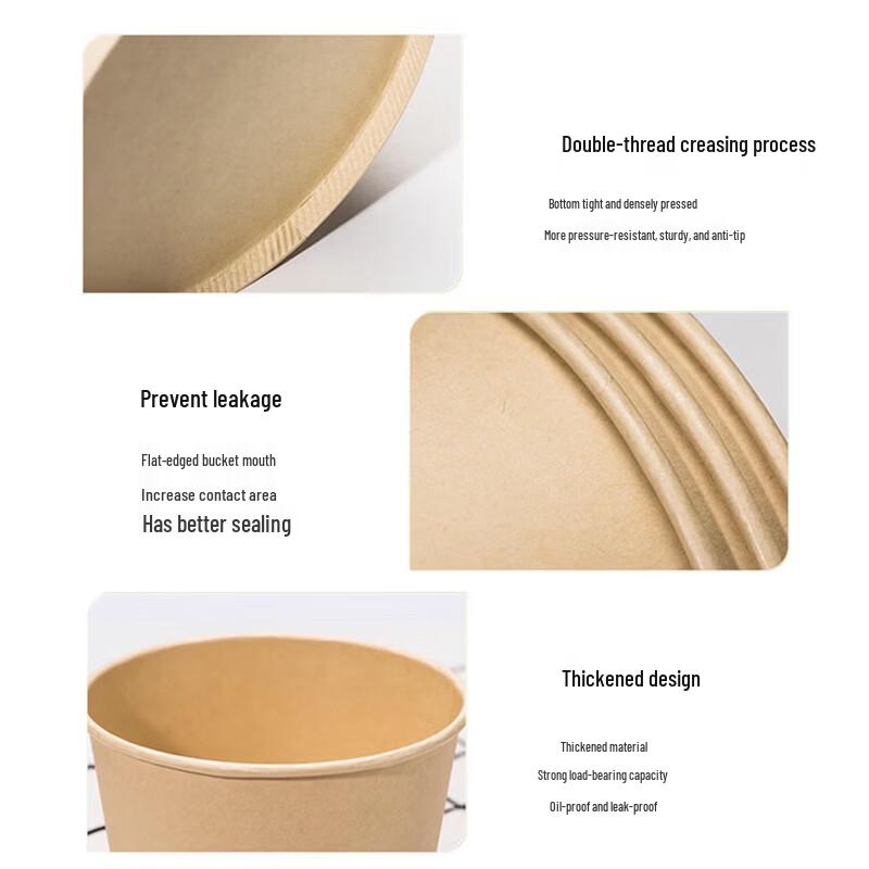 SPSR Disposable Paper Bowls 550ml