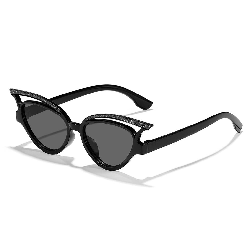 Children'S New Candy Color Hollow Out Shiny Cat Eye Boys And Girls Fashion Street Shooting Must-Have Sunshade Sunglasses