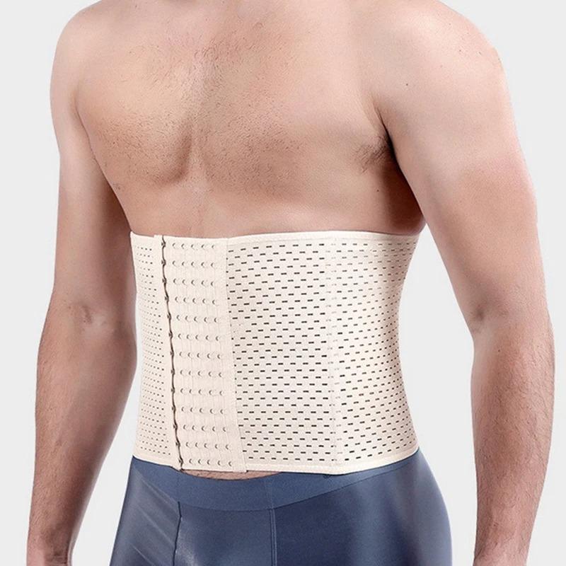 Men Waist Trainer Belt Slimming Corset Tummy Control Fitness Compression Shapewear for Abdomen Belly Shapers