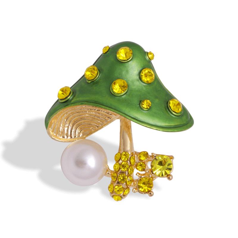 Pearl Fruit Brooch Grape Cherry Pin Drip Oil Corsage Pineapple Pomegranate Lotus Flower Mushroom Brooches