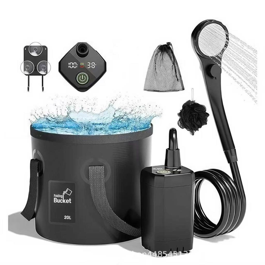 Portable Electric Shower Head Set for Outdoor and Home Use