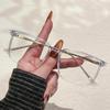 Unisex Photochromic Square Glasses Frame with Anti-Blue Light Plano Lenses